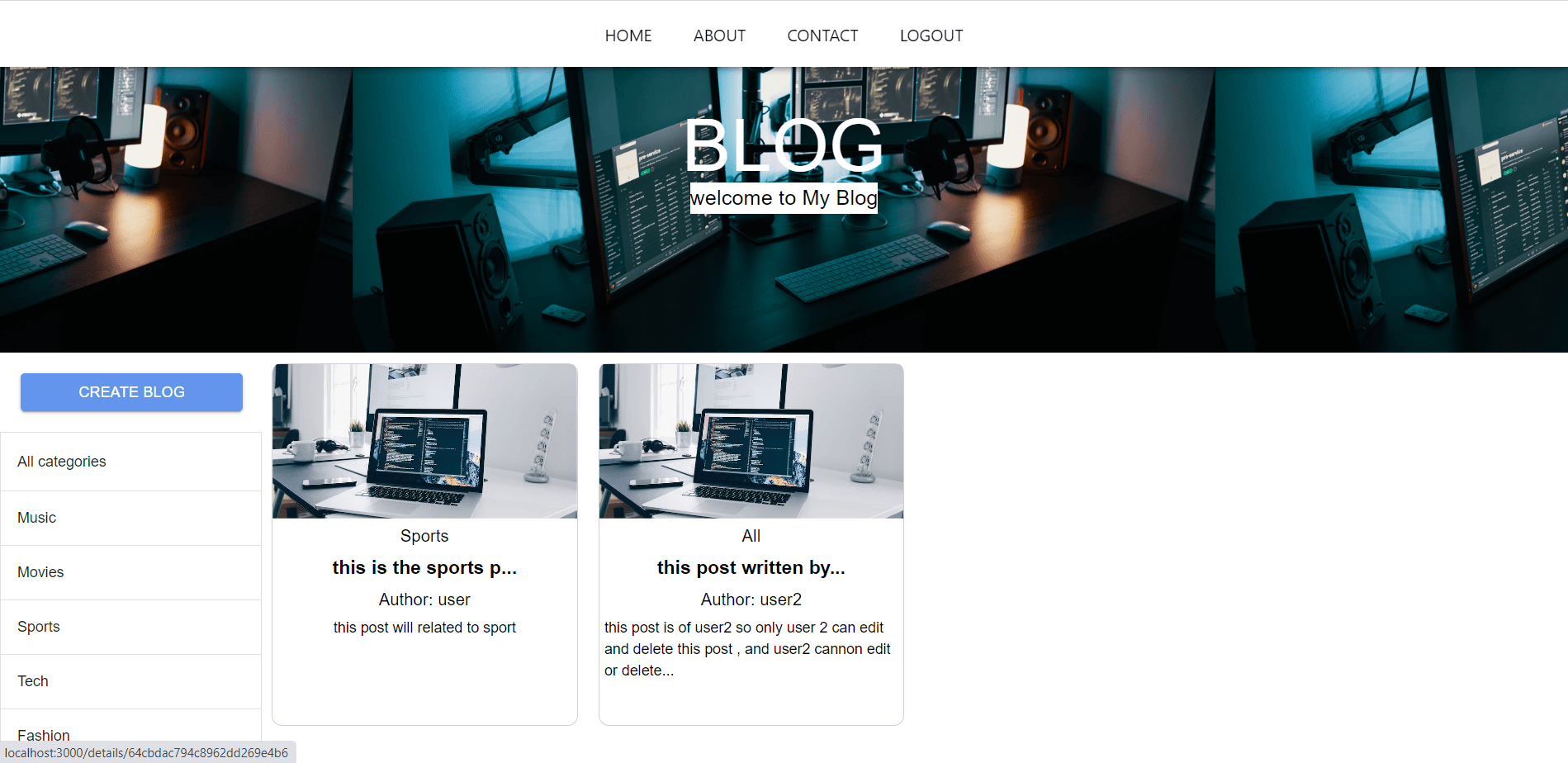Blog Website