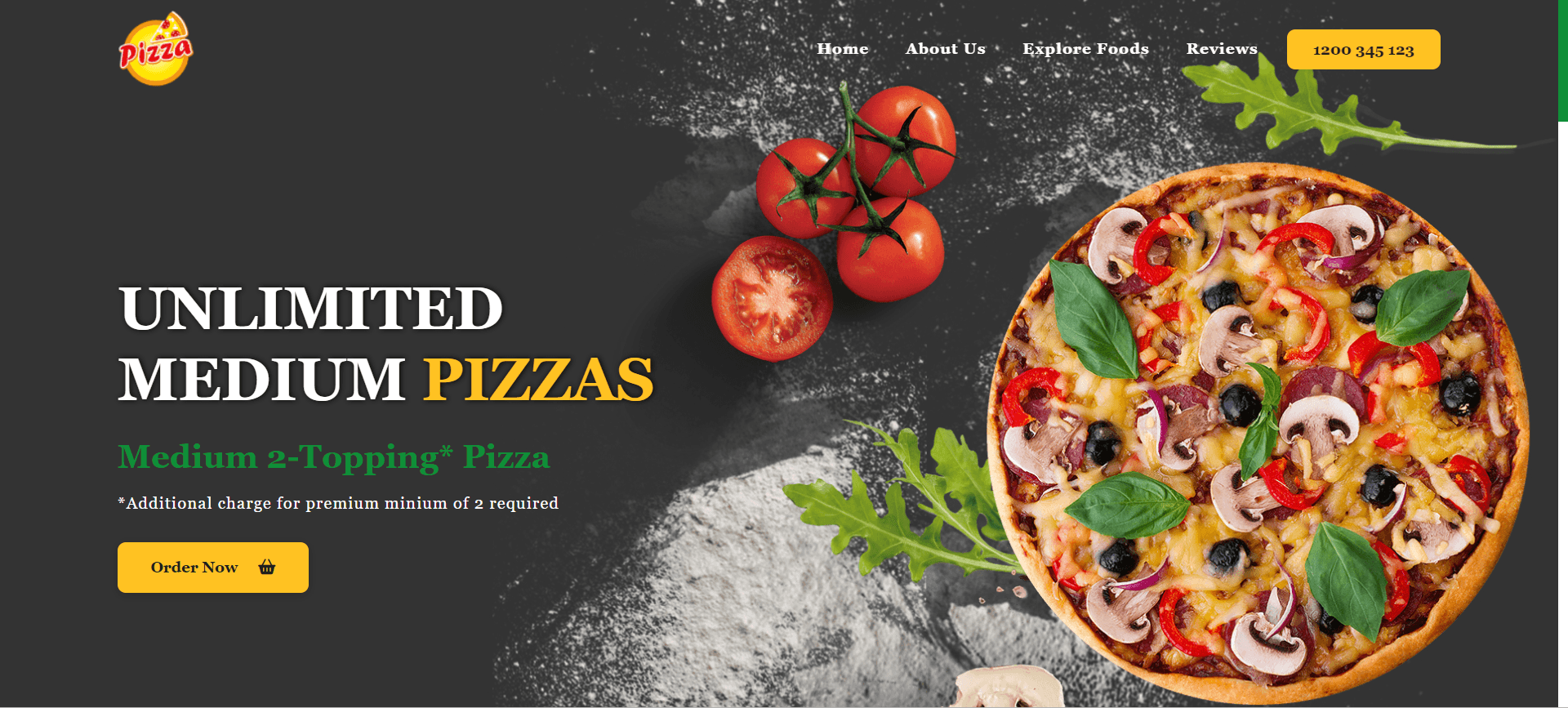 Food Website UI
