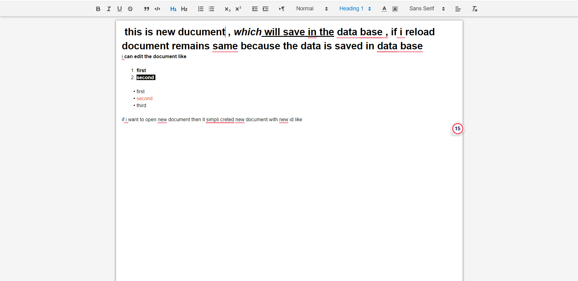 Google Docs Clone